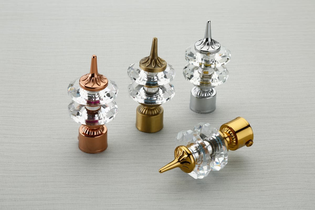 Curtain bracket finials